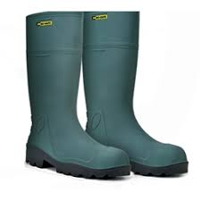 BOTA PU CANO LONGO PRETO SOLADO VERDE C/B COMPOSIT ANTI PERFURO ECOBOOTS BRACOL C.A. 34671